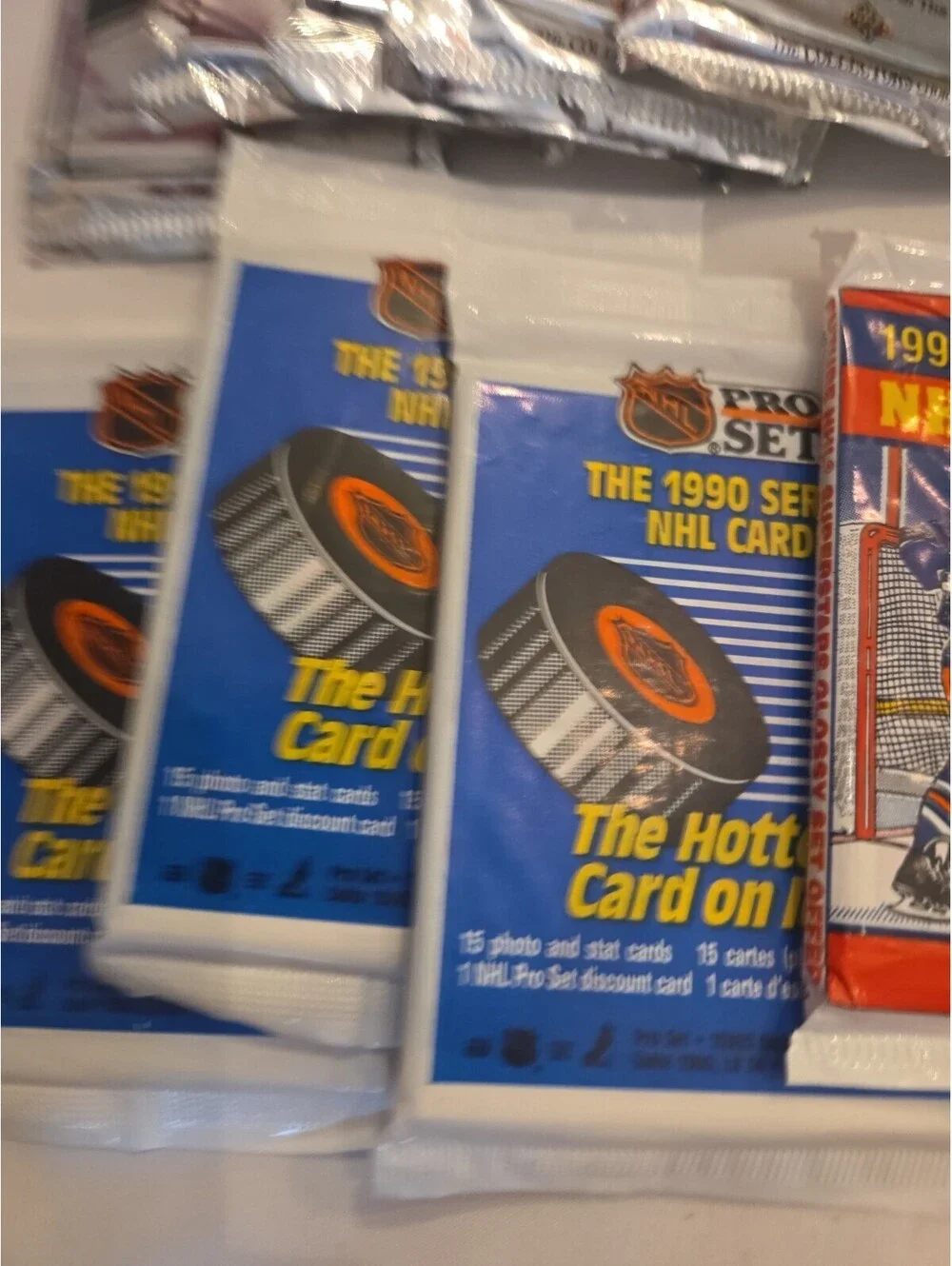 NHL HOCKEY SEALED PACK LOT OF 9 UPPER DECK Gretzky Heroes, PRO SET, Score